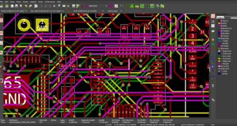 KiCad circuitry for the ekipa indoor air pollutants project